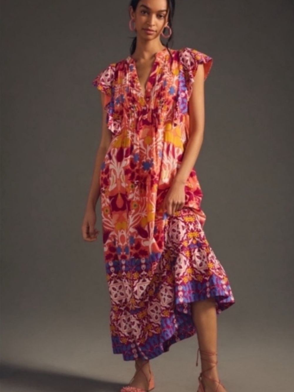 NWT Anthropologie  Maeve CASSANDRA Floral Maxi Dress, XS